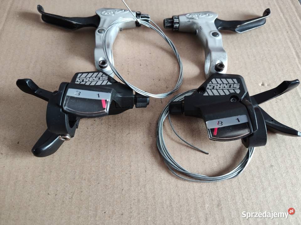 Manetki 3x8 biegów klamki hamulcowe Avid FR5 Toruń