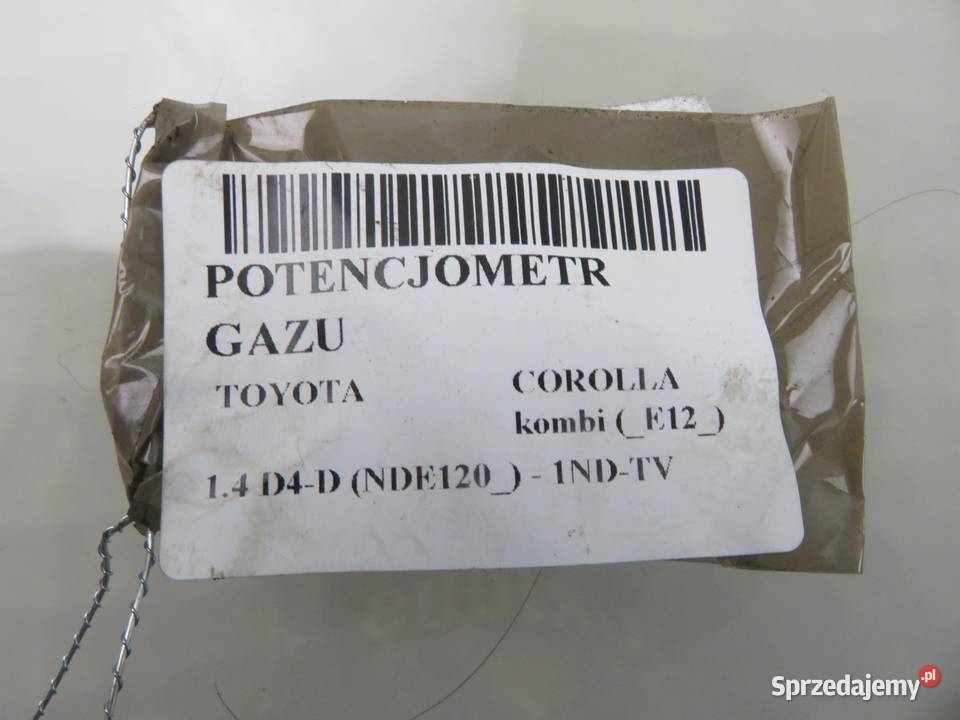 POTENCJOMETR GAZU TOYOTA COROLLA E12 14 D4D