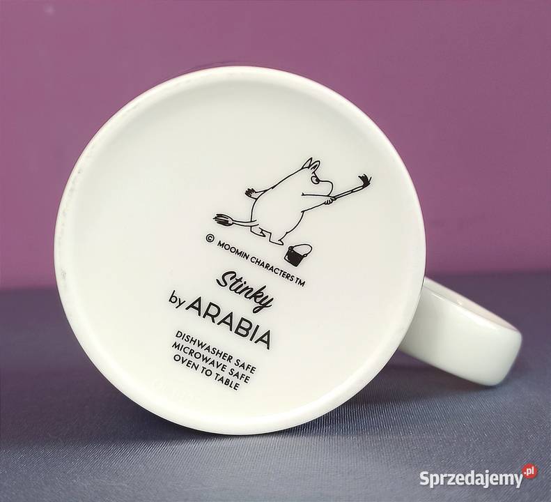 MUMINKI kubek Moomin Arabia Finland z naklejką Zastawa stołowa Jasień