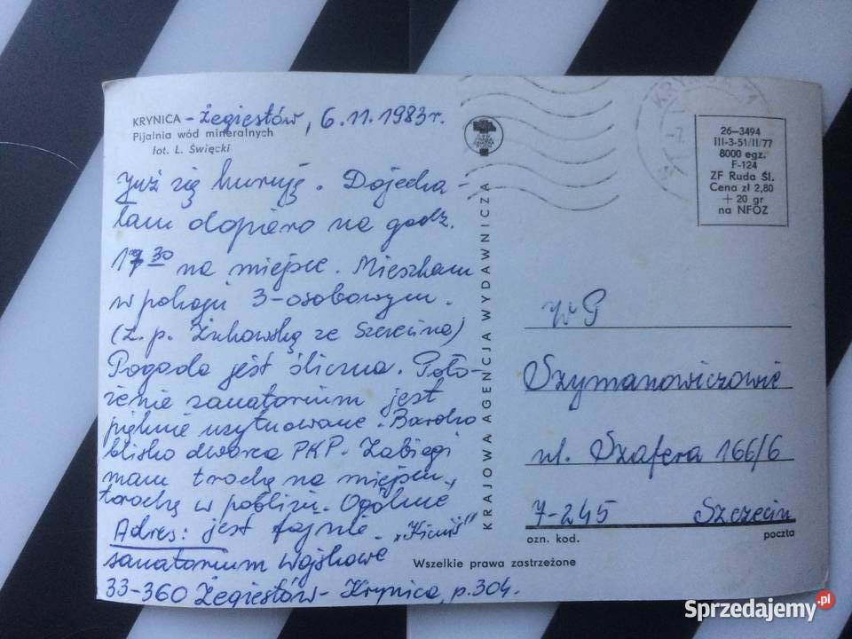 1126 Widokówka Krynica sprzedam