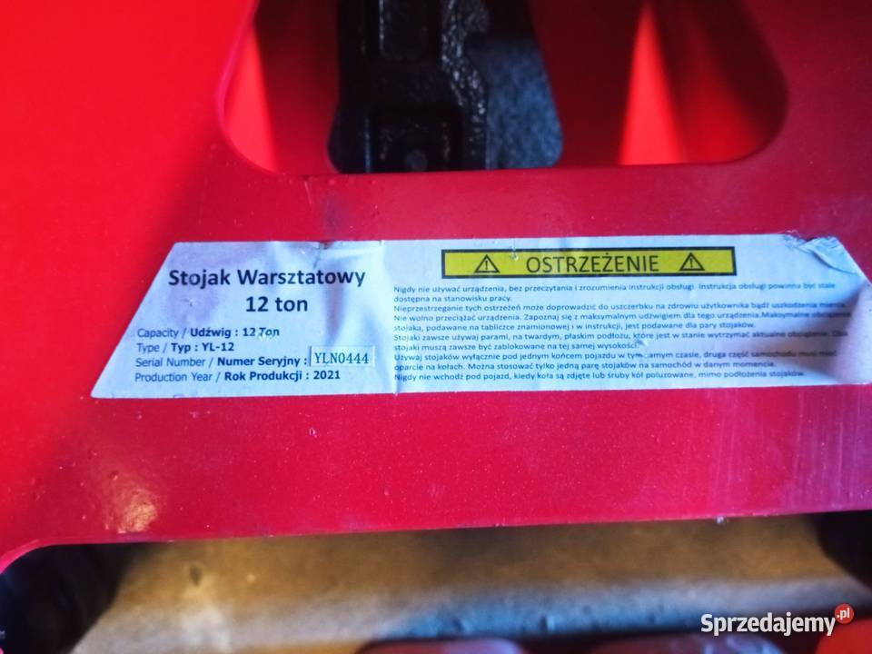 Stojak warsztatowy kobyłka podstawka 12 ton Pozostałe Pajęczno sprzedam