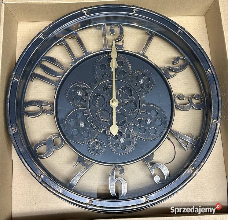 Zegar ścienny ozdobny stare złoto Kraków sprzedam