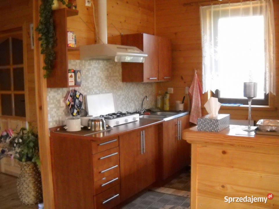 Działka zabudowana drewno Kania Polska