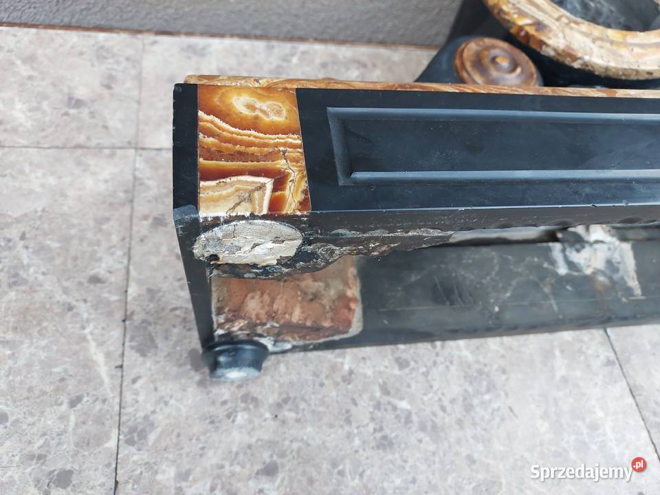 118 Obudowa marmurowa starego zegara kominkowego Tczew sprzedam