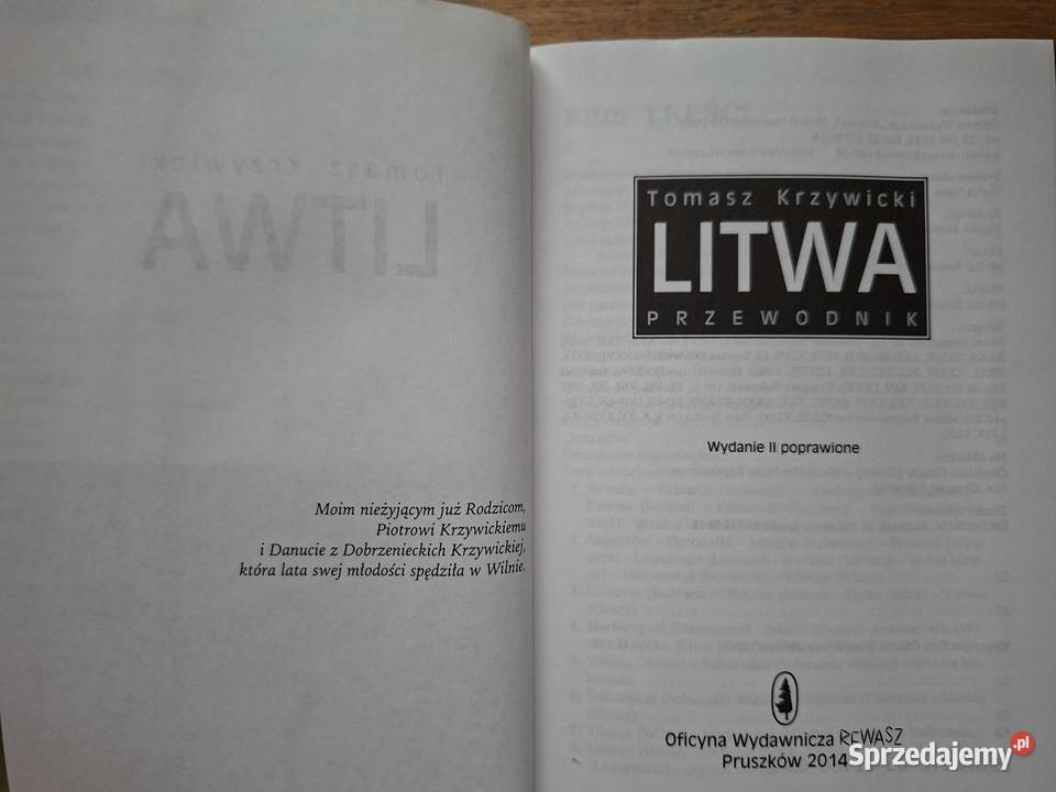 Litwa przewodnik Tomasz Krzywicki Rewasz Kraków