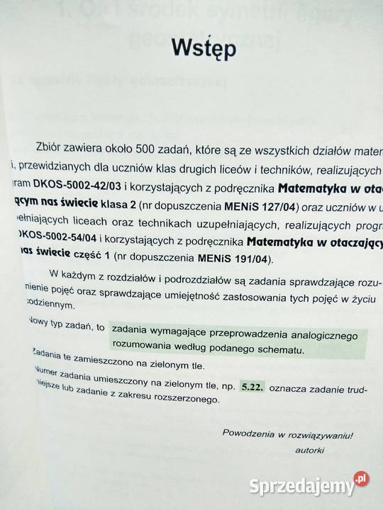 Matematyka Podkowa 2 zbiór zadań podstawowa mazowieckie