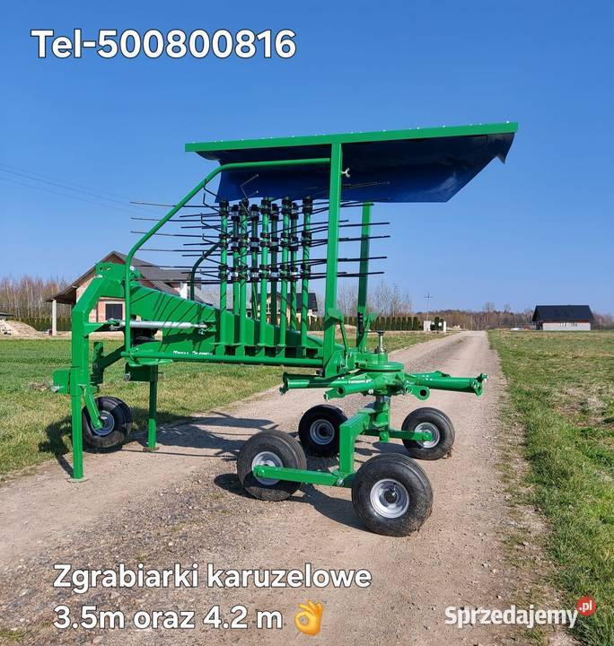 Zgrabiarka karuzelowa na tandemie 35m z wałkiem Gorlice sprzedam