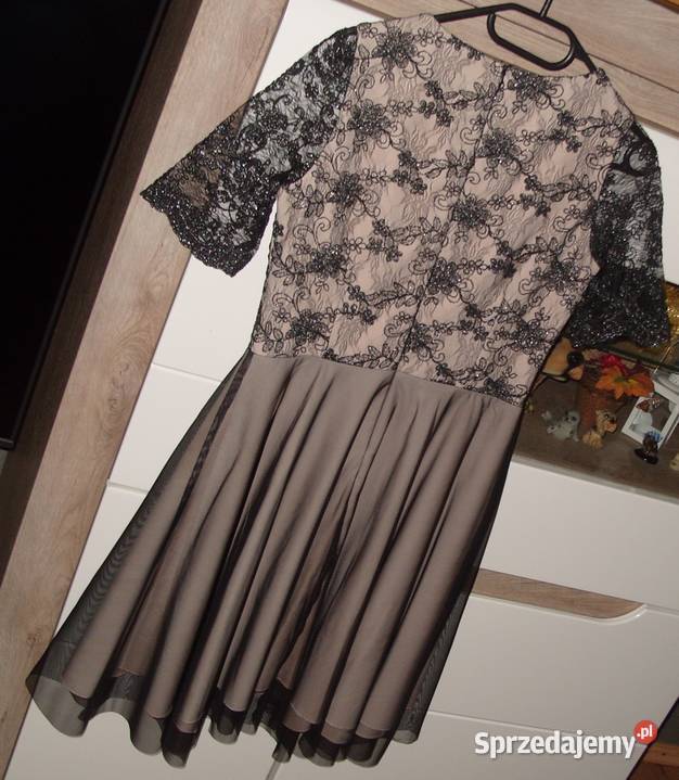 FORTINOWA koktajlowa sukienka koronka haft r38 wielkopolskie Rawicz sprzedam