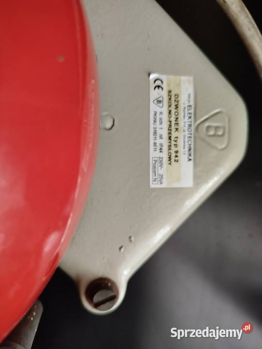Dzwonek elektrotechnika 942 szkolno przemysłowy Dąbrowa Górnicza