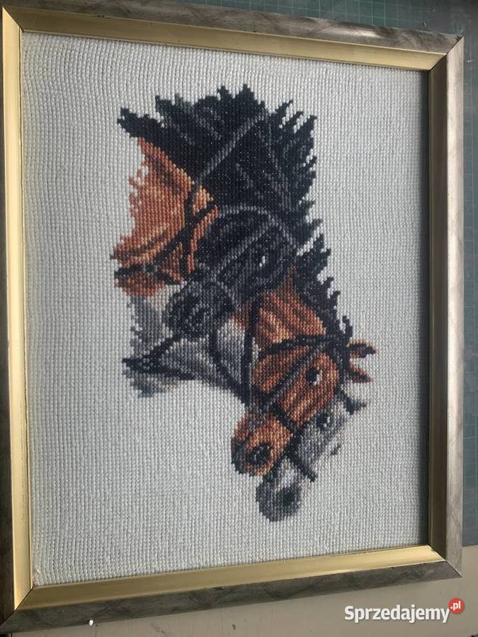 Haft krzyżykowy obraz Deszczno