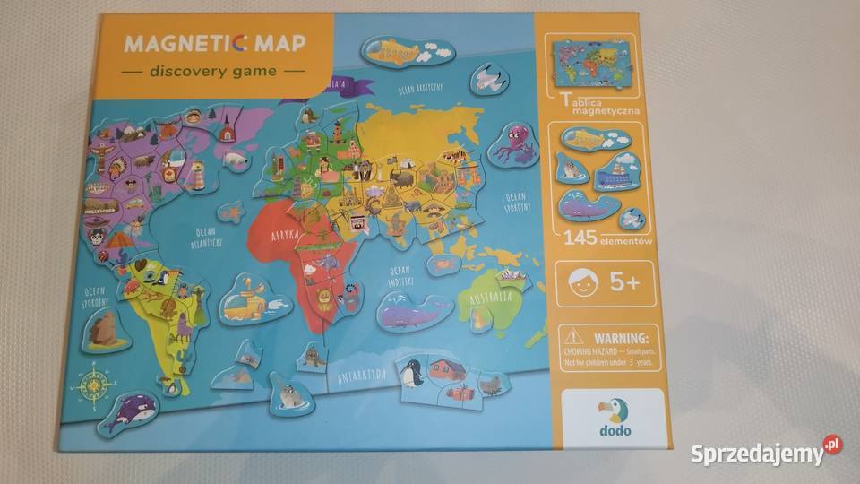 Dodo Magnetyczna Mapa Świata dzieci gra Warszawa