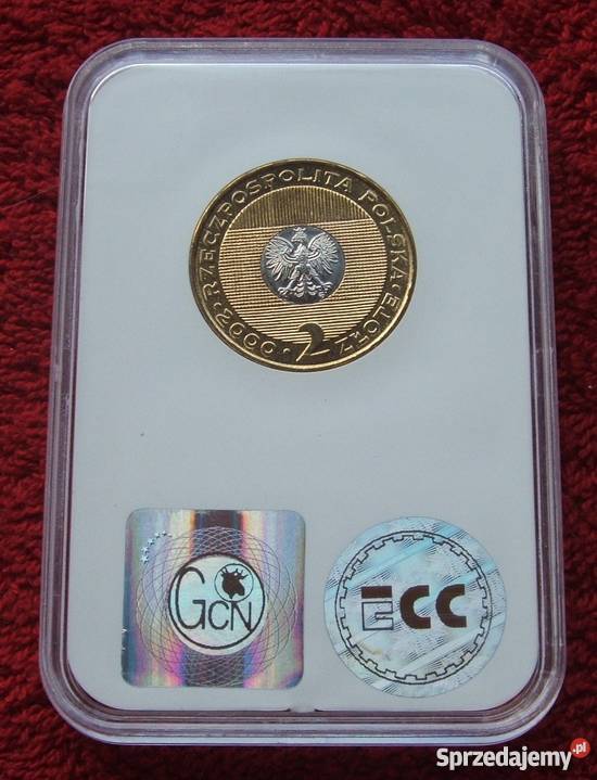 MONETA 2 MILLENIUM 2000 GRADING UNC POLSKA Katowice