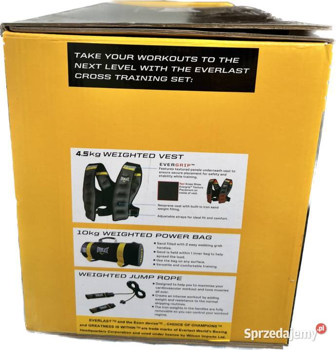 Zestaw Everlast kamizelka worek skakanka Nysa
