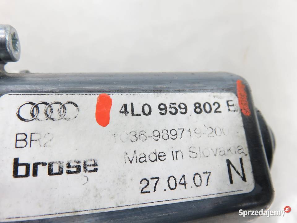 PODNOŚNIK SZYBY PRAWY PRZEDNI AUDI Q7 4L Mechanizmy opuszczania szyb