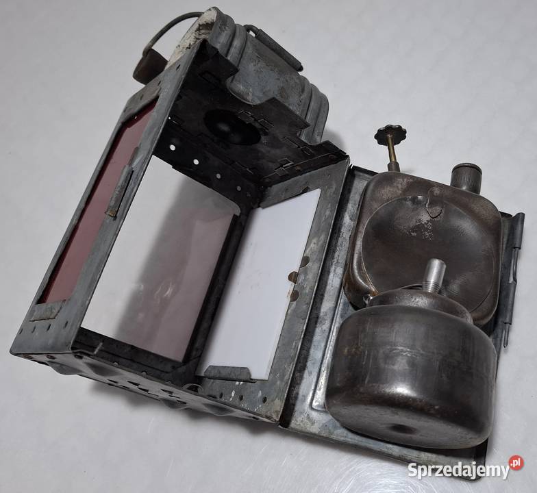 Lampa kolejowa PKP 13x10x21 987g Kolekcje hobby śląskie Czeladź sprzedam