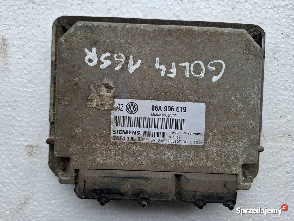 Sterownik Komputer Silnika Volkswagen Golf 4 Wisznice