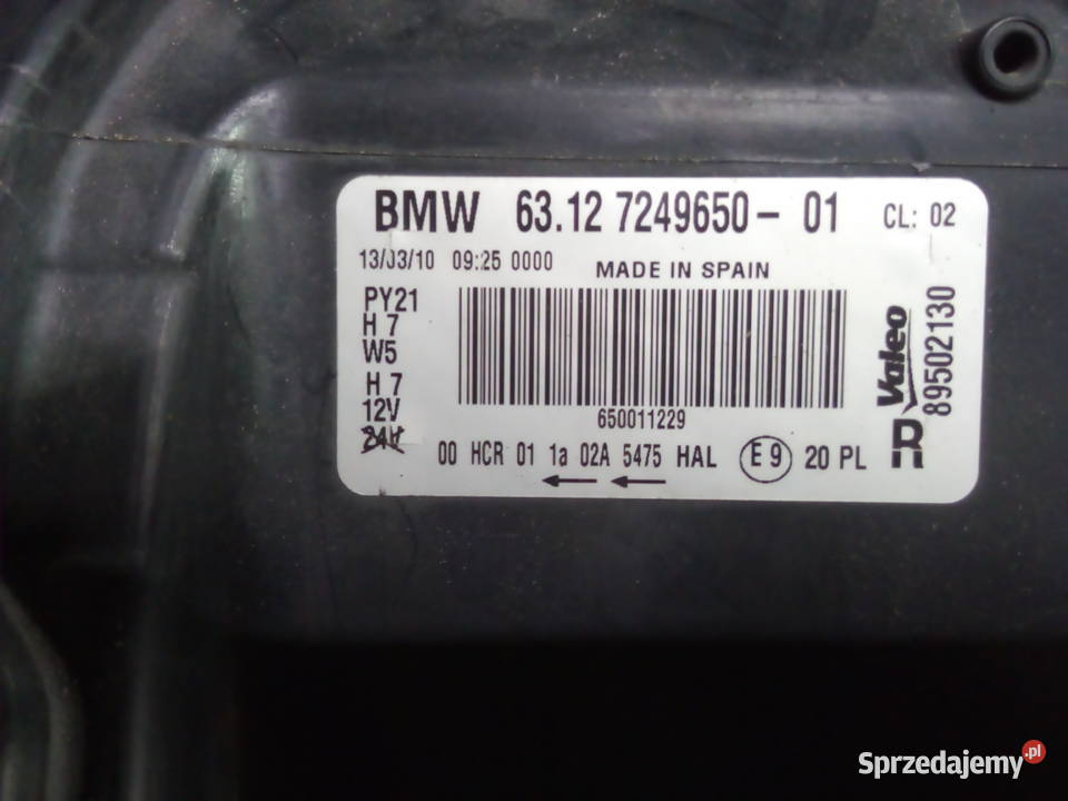 Bmw sera 1 E 81 lampa prawa