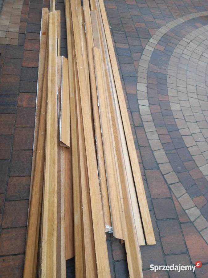 Listwy podłogowe dębowe okolo 90 MB Śrem sprzedam