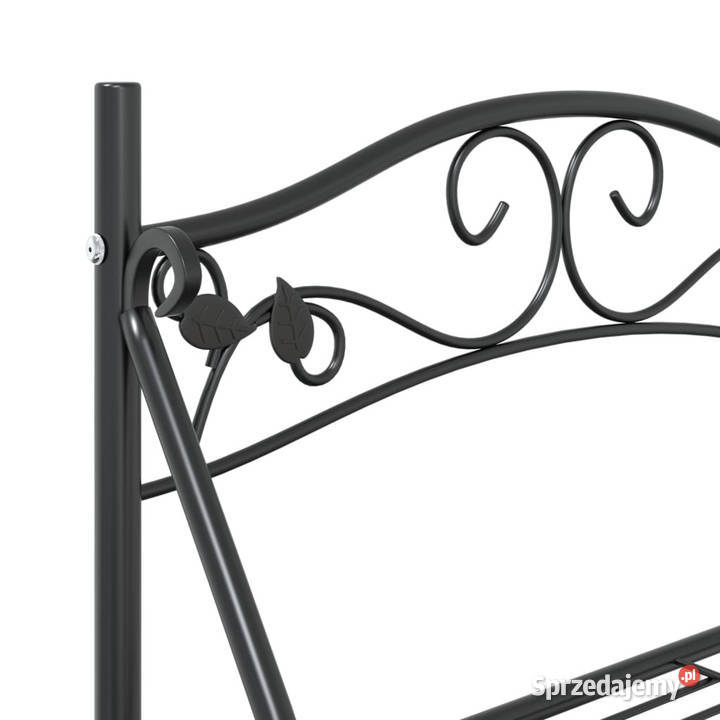 Stojak na kwiaty czarny 56x30x96 stal WM319353 Warszawa