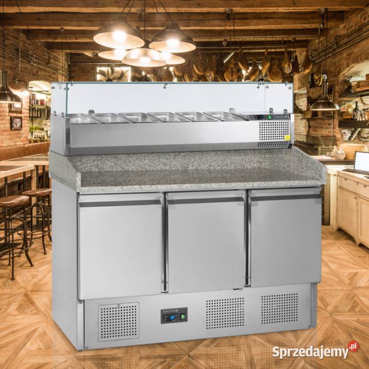 Stół do pizzy z nadstawką chłodniczą Tefcold Gastronomia