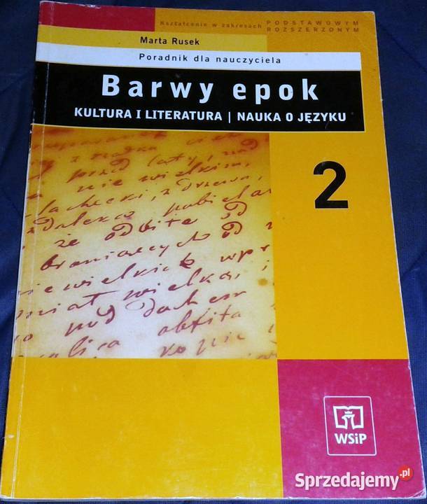 Barwy epok 2 Nauka o języku Marta Rusek lubelskie Chełm sprzedam