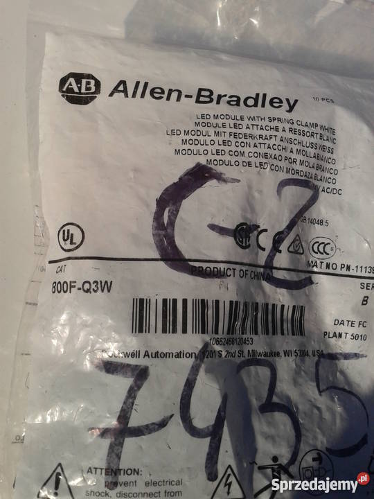 Allen Bradley 800FQ3W serB Pozostałe Gołębiewo