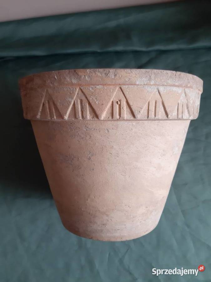 Donica doniczka stara ceramiczna gliniana fi 23 sprzedam