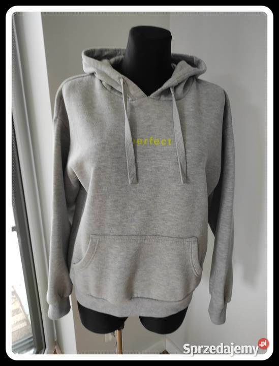 Szara bluza damska z kapturem CROPP rozmiar 36 S Płock