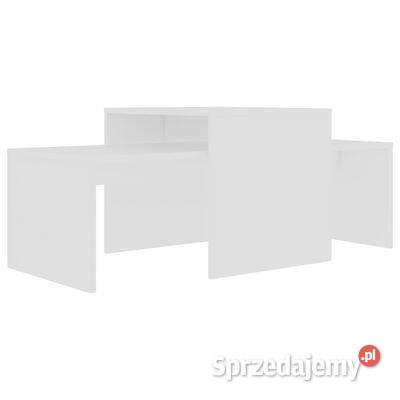vidaXL Zestaw stolików kawowych biały 100x48x40 mazowieckie Warszawa sprzedam