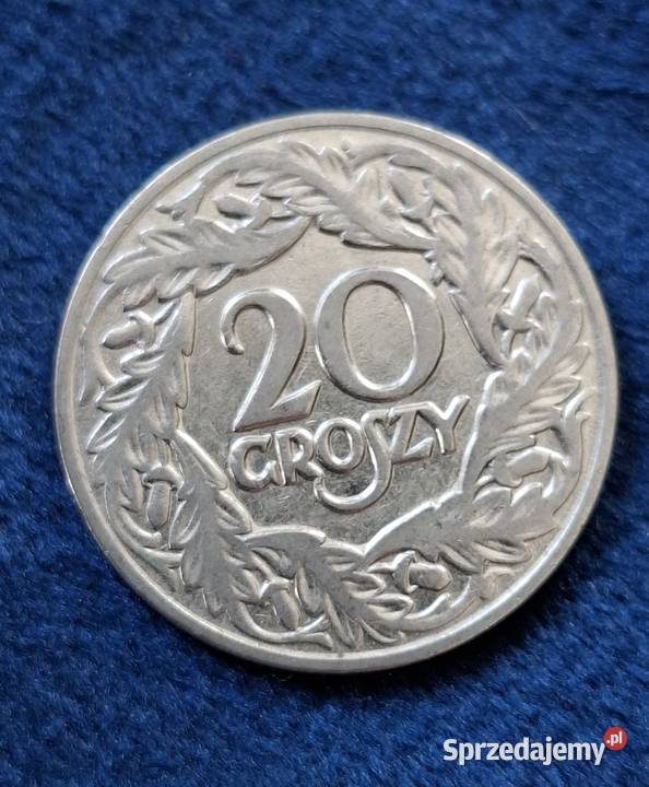 20 groszy 1923 II RP piękny stan Wejherowo sprzedam