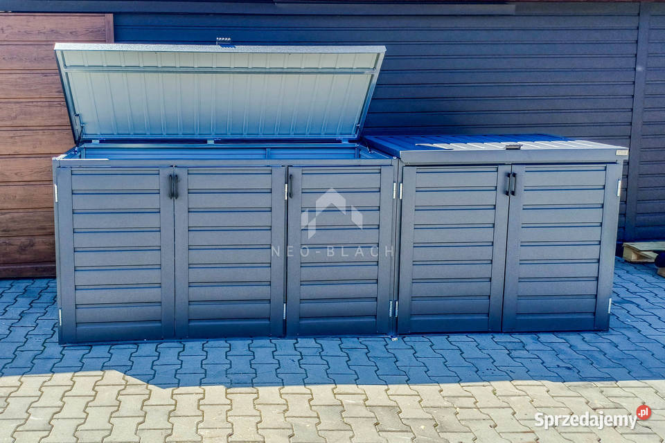 Zabudowa koszy na śmieci wiata obudowa Gdynia