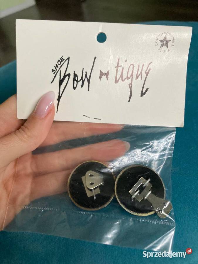 Nowe chabrowe plastik klipsy do butów Shoe Bow Ozdoby