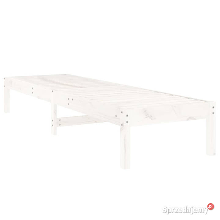 Leżaki 2 białe 1995x60x74 drewno sosnowe Warszawa