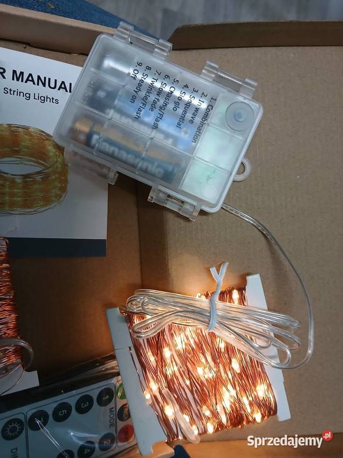 Piękne lampki led na pilota