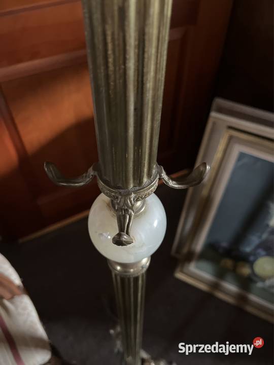 Wieszak Mosiądz i onyksowa kula Skręcany pomorskie Gdańsk