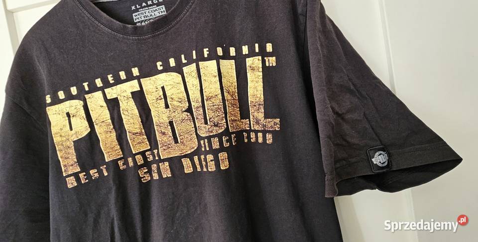 Pitbull XL t shirt koszulka czarna 100 oryginał Rozmiar XL Odzież codzienna