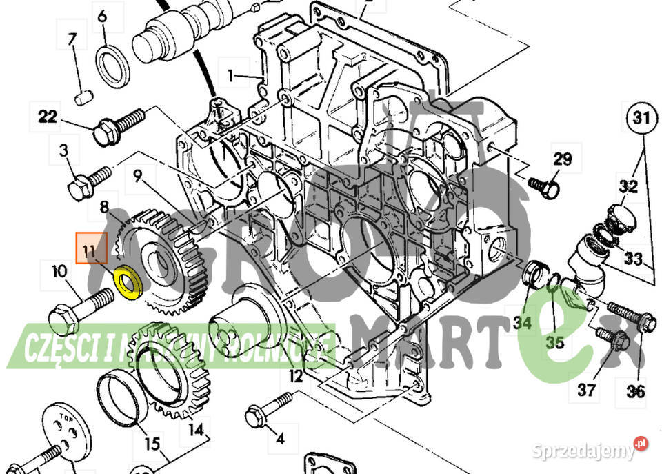 02291065 02291065 PODKŁADKA DYSTANSOWA JCB Wichrów