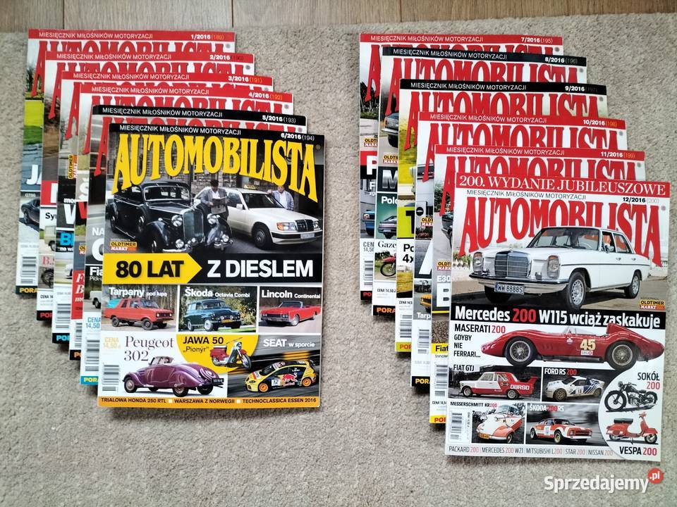 Automobilista rocznik 2016 Czasopisma Białystok sprzedam
