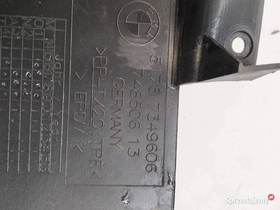 OSŁONA LISTWA BŁOTNIKA PRAWY PRZÓD 7349606 Bmw