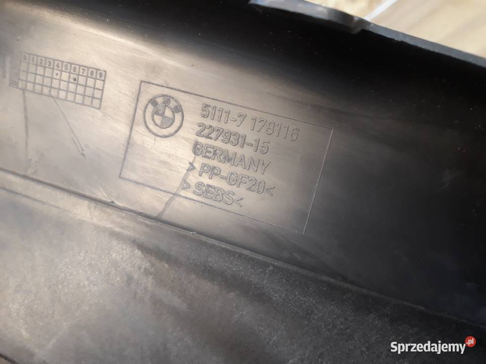 BMW 5 E60 ROLETA ŻALUZJA WLOT POWIETRZA 7178116 osobowe wielkopolskie Międzychód