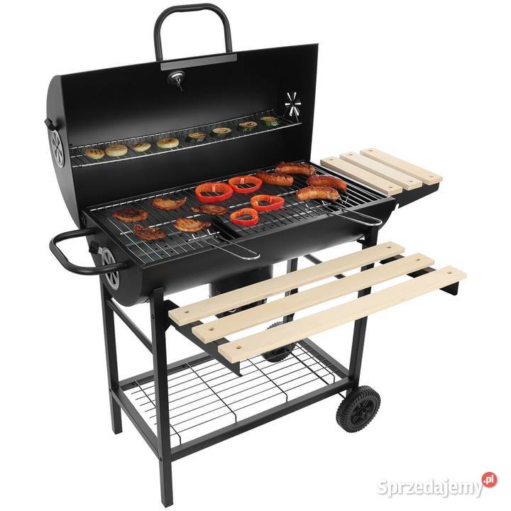 Duży zamykany grill węglowy ogrodowy na kółkach wielkopolskie Poznań sprzedam