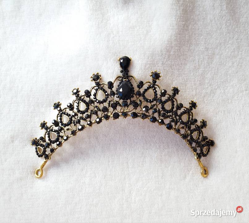 Nowa korona diadem tiara opaska złoty kolor Szczecin