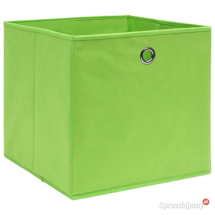 Pudełka z włókniny 10 28x28x28 zielone WM325229
