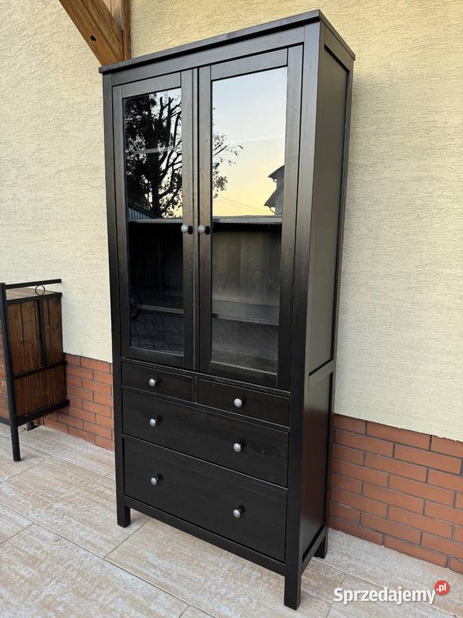 Witryna drewniana kredens Hemnes Ikea komoda Kredensy i witryny sprzedam