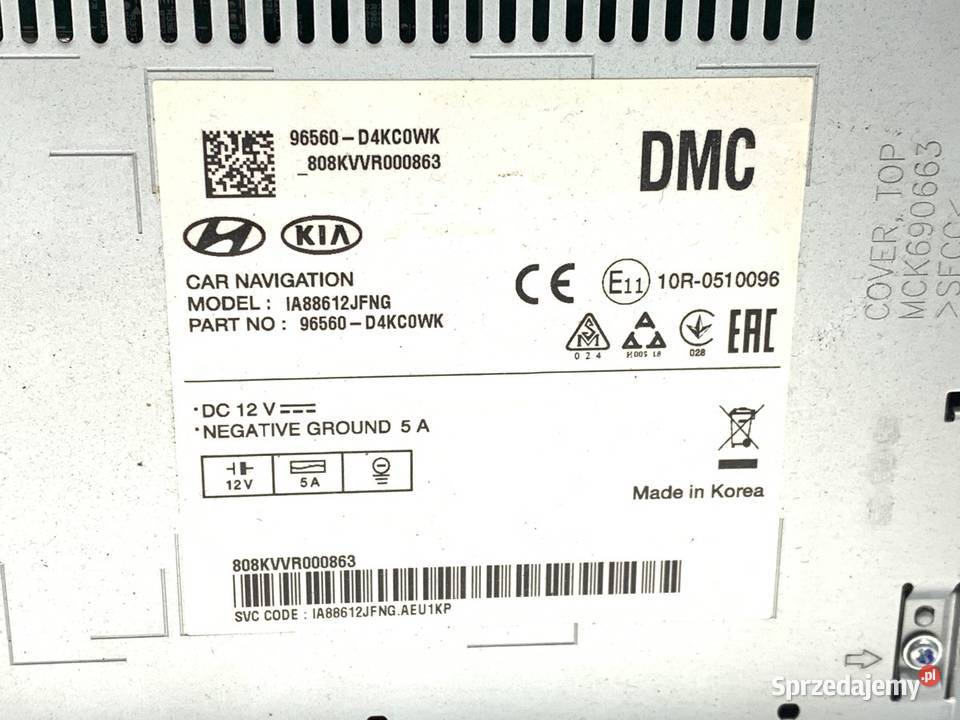 RADIO KIA OPTIMA 96560D4KC0WK ODTWARZACZ osobowe podkarpackie