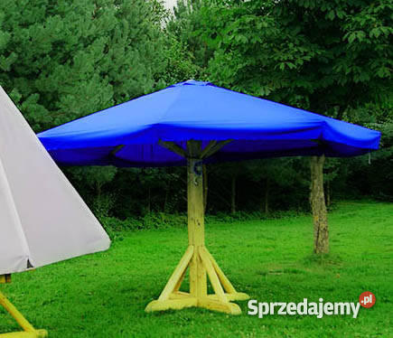 Parasol Ogrodowy Duży 4m śrniebieski Chabówka