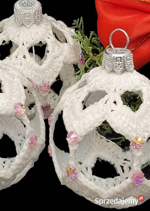 Bombki choinkowe ażurowe ręcznie wykonane 4 Krzywaczka