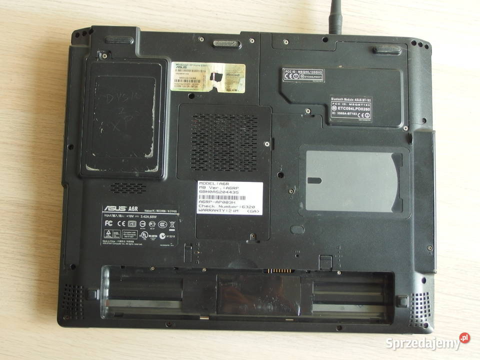 laptop ASUS A6R A6RP windows XP Orzesze