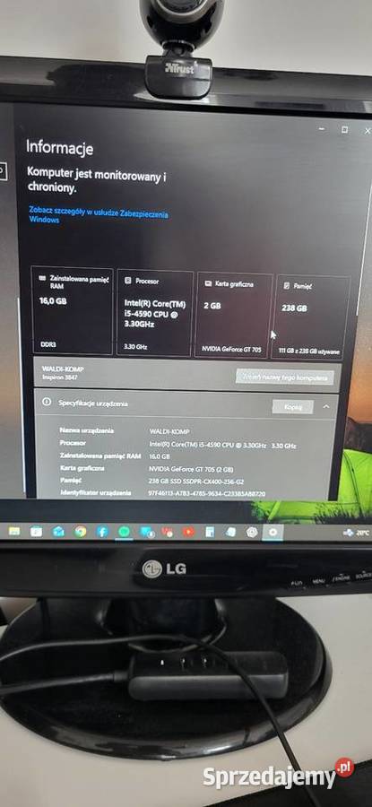 Komputer stacjonarny deel insiron 3847 Grodzisk Mazowiecki sprzedam