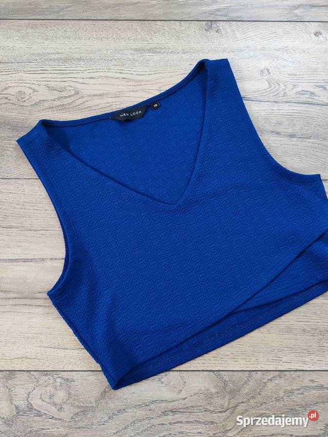 Niebieska bluzka Cro Top look Vintage 36 38 Topy i koszulki Jasło
